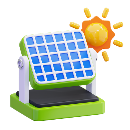 Sonnenkollektor  3D Icon