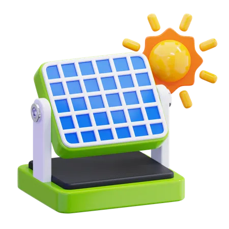 Sonnenkollektor  3D Icon