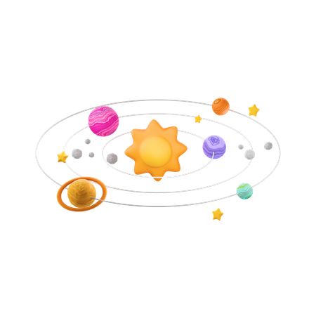 Solarsystem  3D Icon