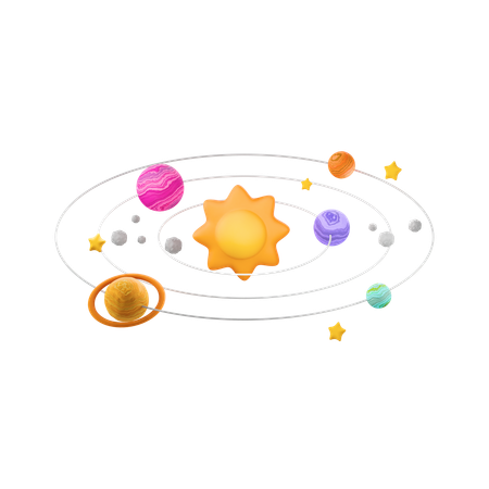 Solarsystem  3D Icon