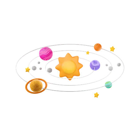 Solarsystem  3D Icon
