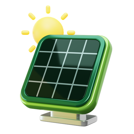 Solarzelle  3D Icon