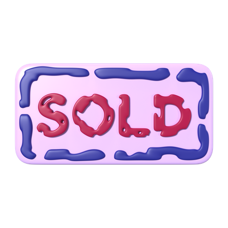 Sold  3D Icon