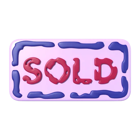 Sold  3D Icon