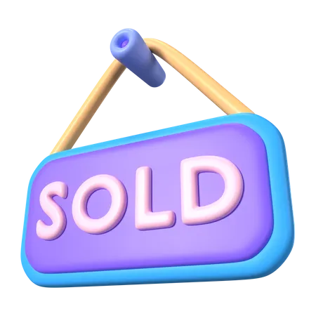 Sold  3D Icon