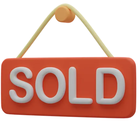 Sold Board  3D Icon