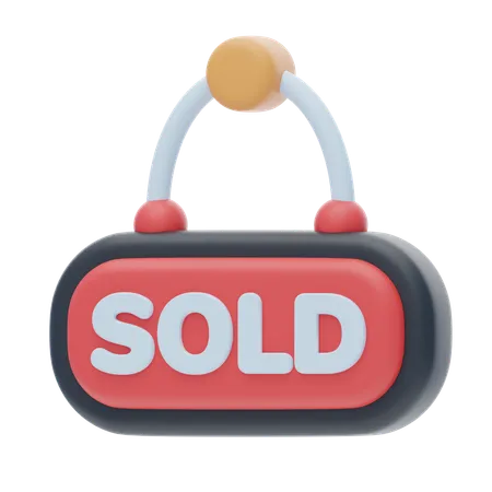 Sold Board  3D Icon