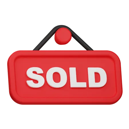 Sold Board  3D Icon