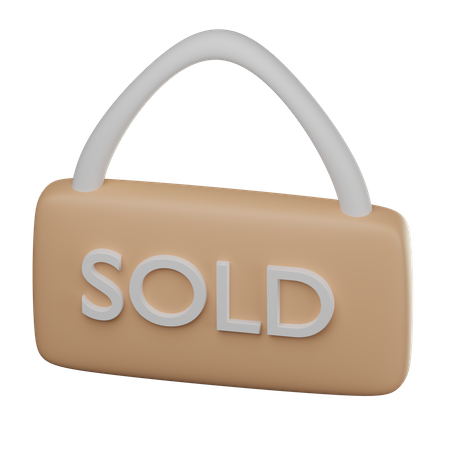 Sold Board  3D Icon