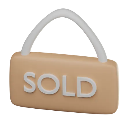 Sold Board  3D Icon