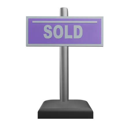 Sold Board  3D Icon