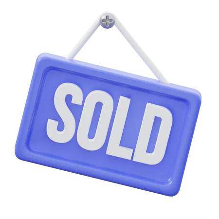 Sold Board  3D Icon