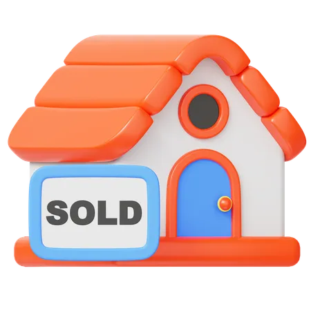 Sold House  3D Icon