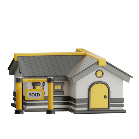 家を売った  3D Icon