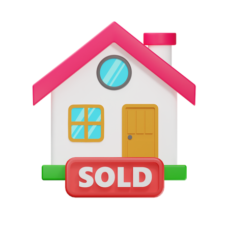 Sold House  3D Icon