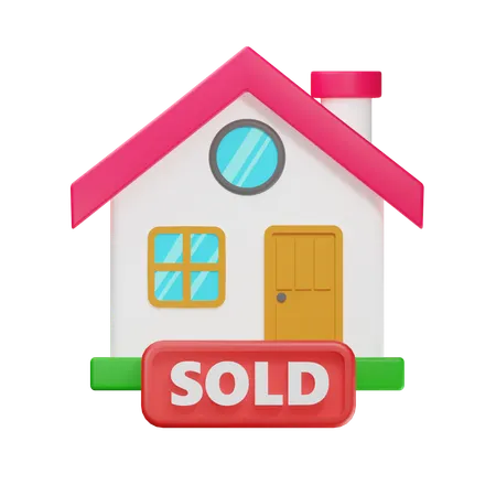 Sold House  3D Icon