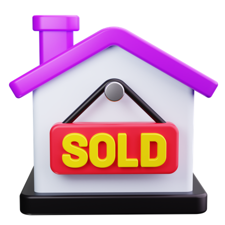 Sold House  3D Icon