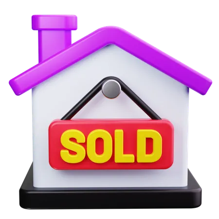 Sold House  3D Icon