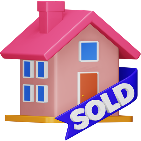 Sold House  3D Icon