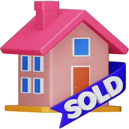 Sold House  3D Icon