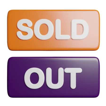 Sold Out Product 3D Icon