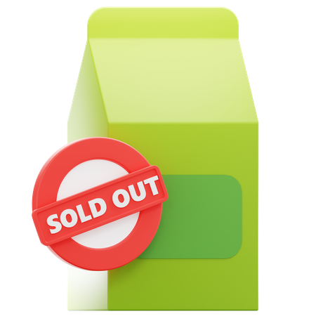 Sold Out  3D Icon
