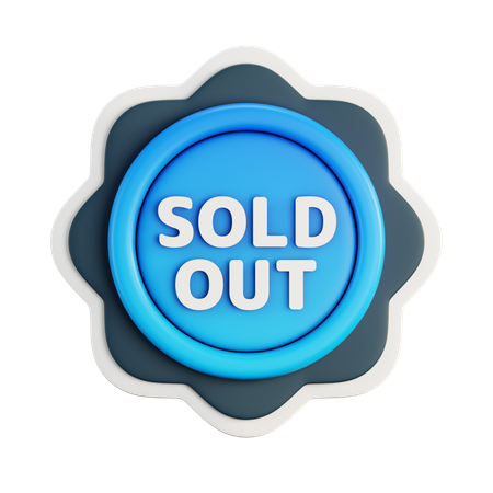 Sold Out  3D Icon