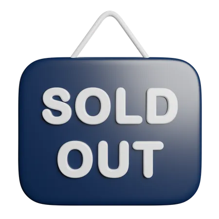 Sold Out  3D Icon