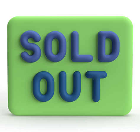 Sold Out  3D Icon