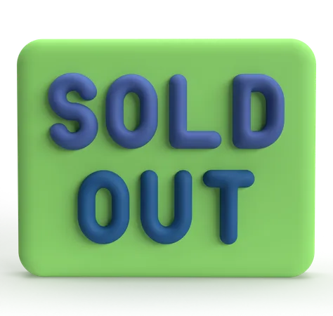 Sold Out  3D Icon