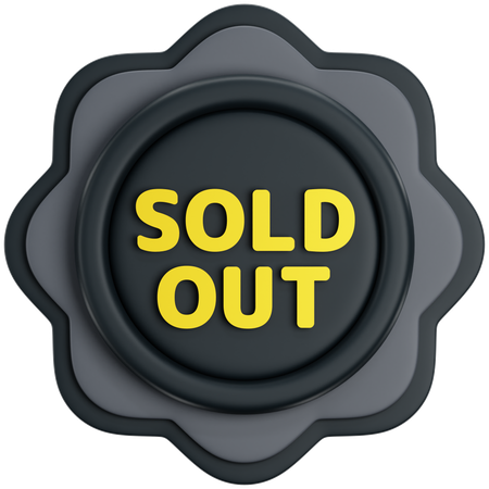 Sold Out  3D Icon