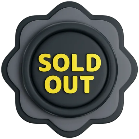 Sold Out  3D Icon