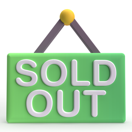 Sold Out  3D Icon