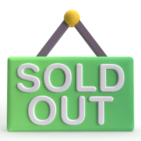 Sold Out  3D Icon