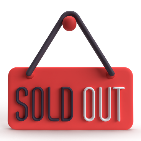 Sold Out  3D Icon