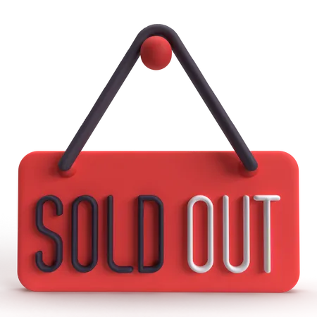 Sold Out  3D Icon