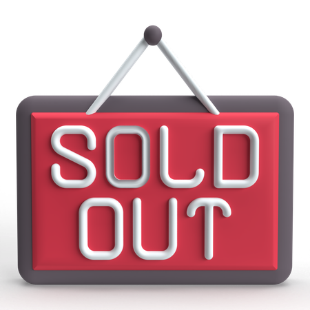 Sold Out  3D Icon