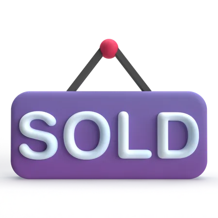 Sold Out  3D Icon