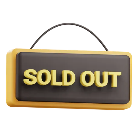 Sold Out  3D Icon