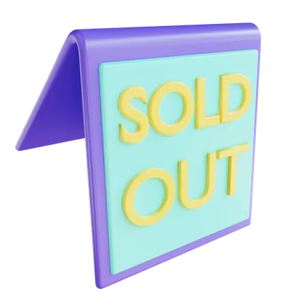 Sold Out  3D Icon