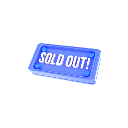 Sold Out  3D Icon