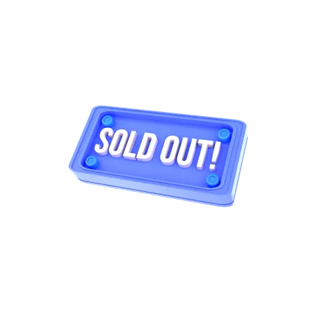 Sold Out  3D Icon