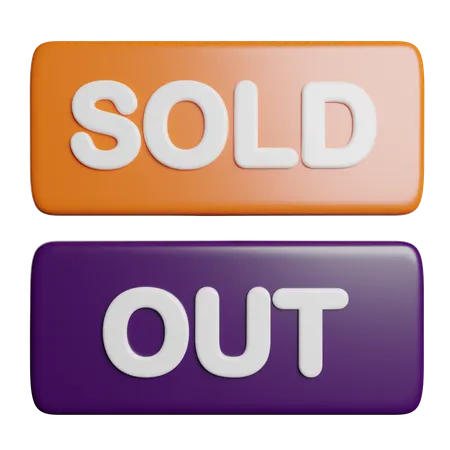 Sold Out  3D Icon