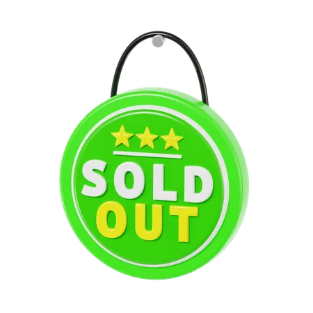 Sold Out  3D Icon