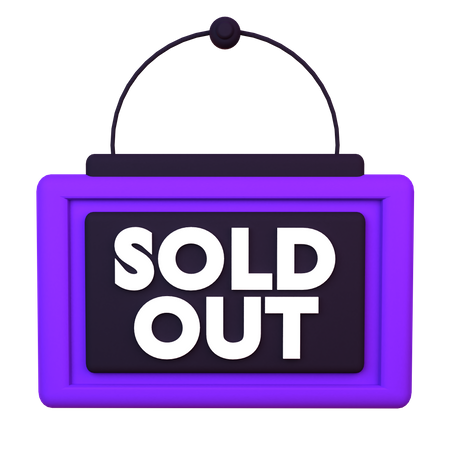 Sold Out  3D Icon