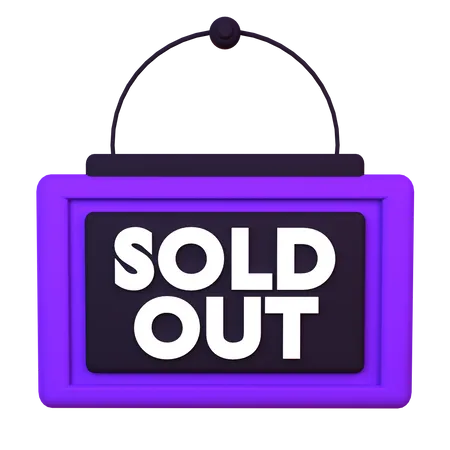 Sold Out  3D Icon