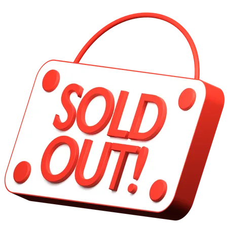 Sold Out  3D Icon