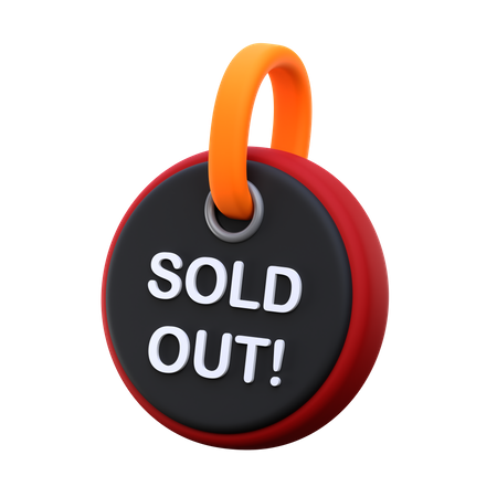 Sold Out  3D Icon