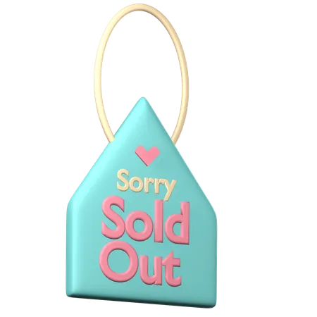 Sold Out  3D Icon