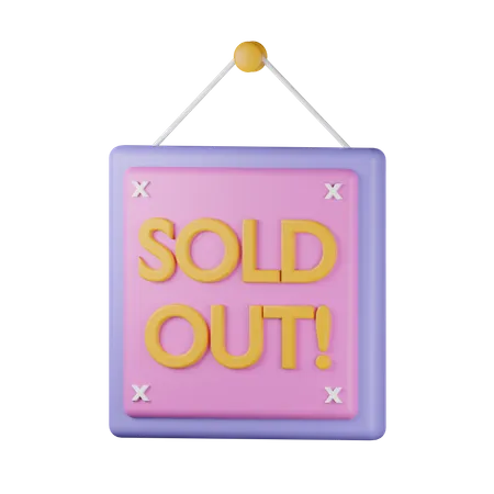 Sold Out  3D Icon